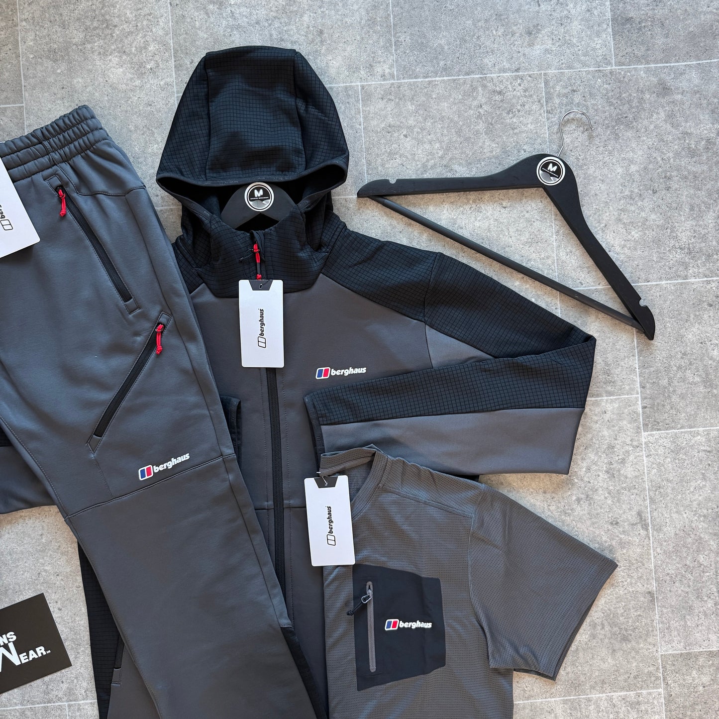 Berghaus Slidey Full Zip Hoodie Tri-Set - Grey