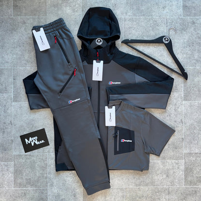 Berghaus Slidey Full Zip Hoodie Tri-Set - Grey